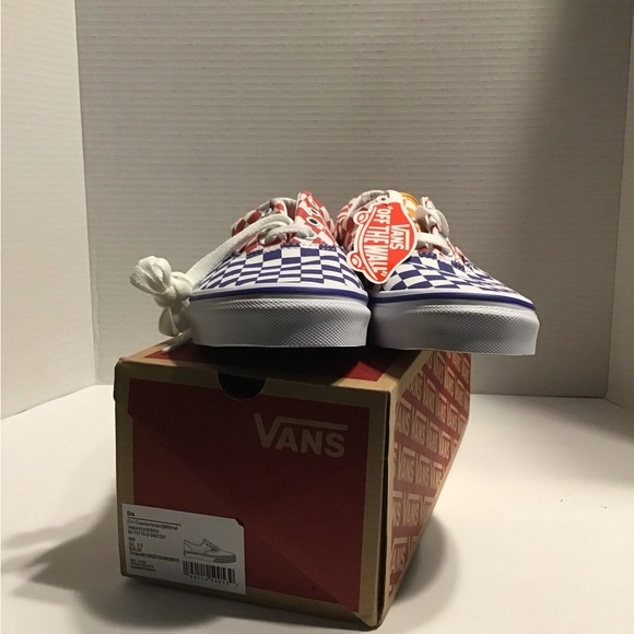 Van’s Era Tri-Checkerboard Kids Sneakers (NWT) - Picture 4 of 11